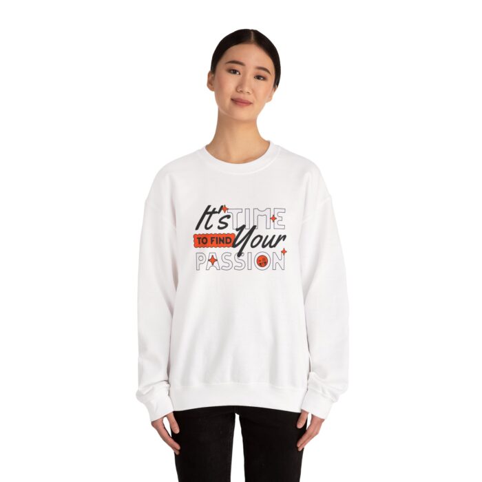 It's time find your passion Unisex Heavy Blend™ Crewneck Sweatshirt - Image 4