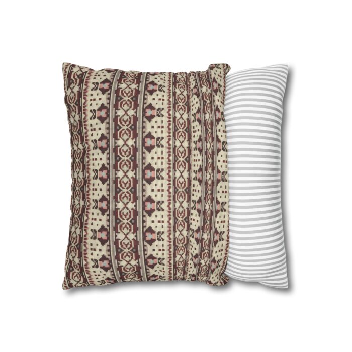 Vintage Cozy Faux Suede Square Pillowcase - Image 4