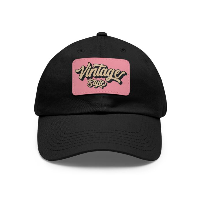 Vintage style Hat with Leather Patch (Rectangle) - Image 13