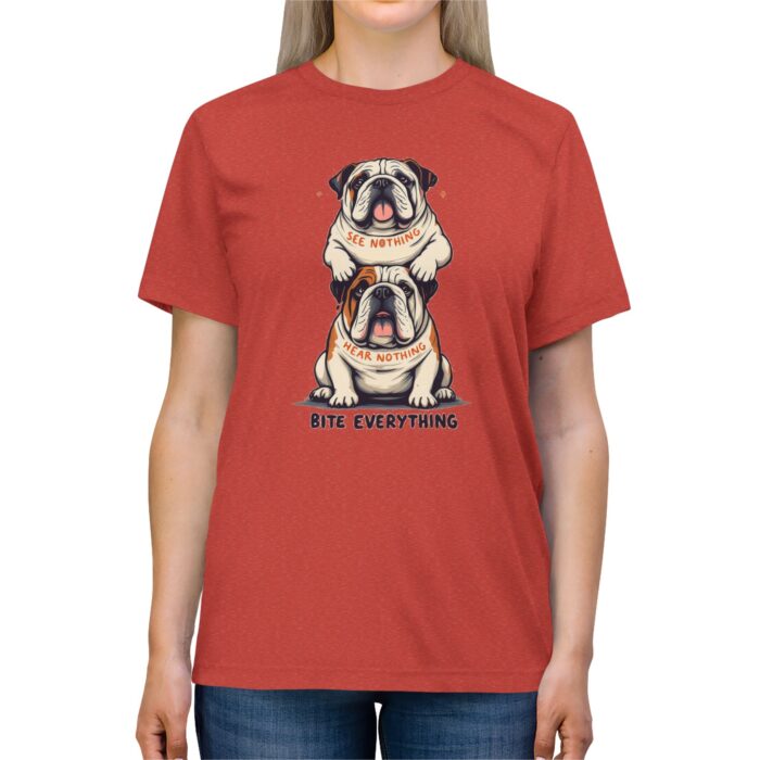 BITE EVERYTHING Unisex Triblend Tee - Image 7
