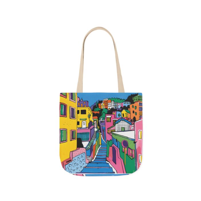 The hillside village in Korea Canvas Tote Bag, 5-Color Straps - Image 21