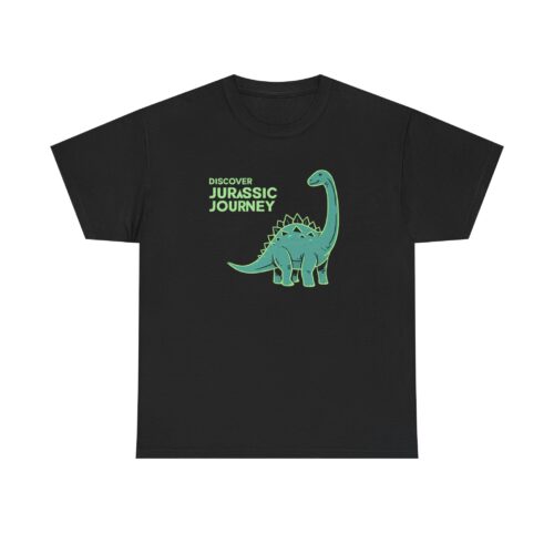 "meta_description": "Discover the Jurassic journey with this durable, no-seam unisex tee. Elevate your wardrobe!",