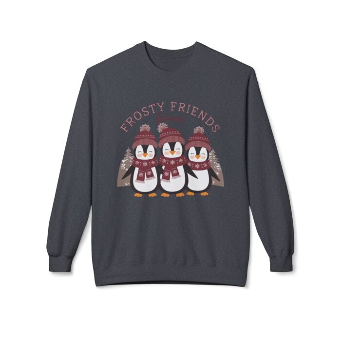 Frosty friends forever  Unisex Midweight Softstyle Fleece Crewneck Sweatshirt - Image 17