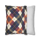 Warm Harvest Argyle Spun Polyester Square Pillowcase