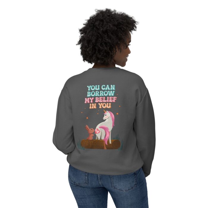 You can have my belief in you Unisex Lightweight Crewneck Sweatshirt - Image 12