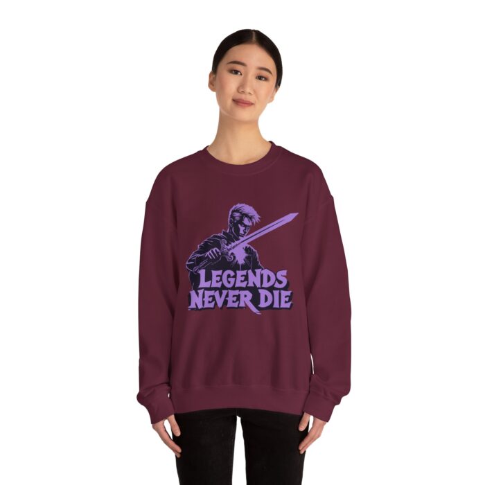 Legends never die Unisex Heavy Blend™ Crewneck Sweatshirt - Image 8