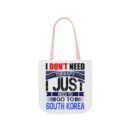 I don't need therapy Canvas Tote Bag, 5-Color Straps