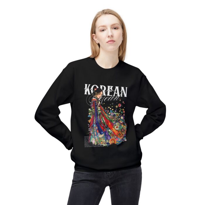 Korean heart Unisex Midweight Softstyle Fleece Crewneck Sweatshirt - Image 7