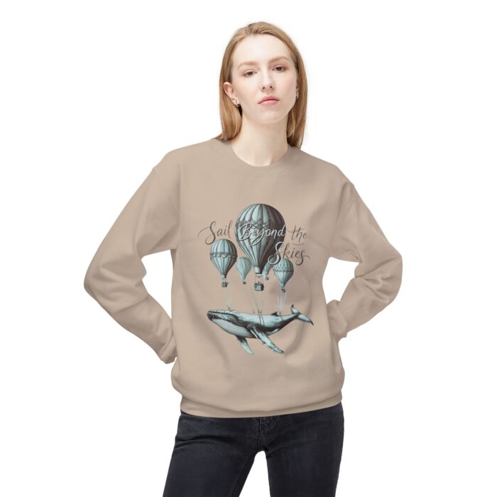 Sail Beyond the Skies Unisex Midweight Softstyle Fleece Crewneck Sweatshirt - Image 7
