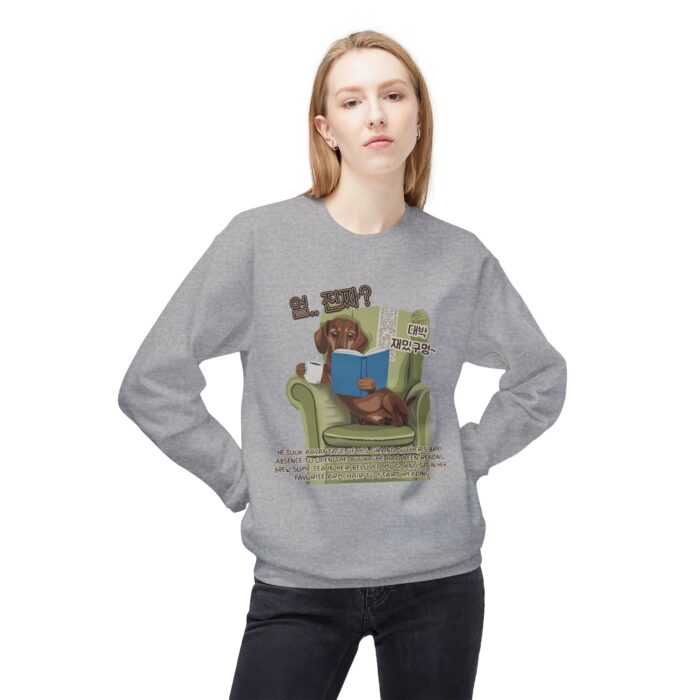 Seriously happy moment Unisex Midweight Softstyle Fleece Crewneck Sweatshirt - Image 15
