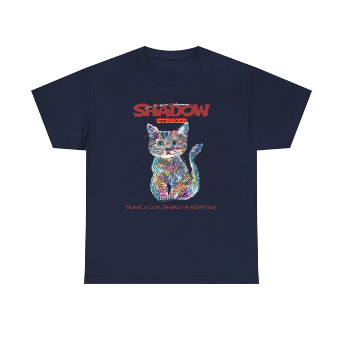 Shadow Cat Unisex Heavy Cotton Tee – Silently Cute, Deadly Design - Image 21