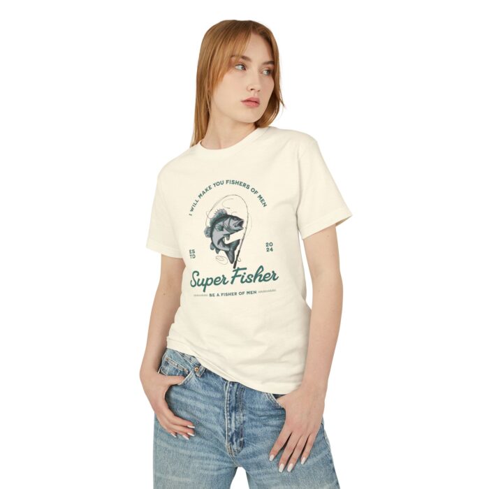 Be a fisher of man Unisex Garment-Dyed Heavyweight Cotton Tee - Image 4