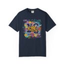 Unisex Garment-Dyed T-Shirt - Colorful 'King' Graphic Tee for Trendsetters