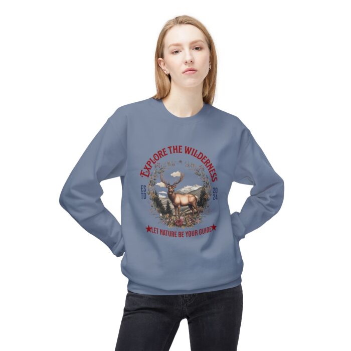 Explore the wilderness Unisex Midweight Softstyle Fleece Crewneck Sweatshirt - Image 19