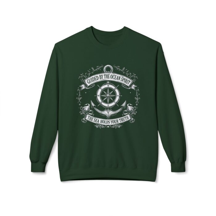 GUIDED BY THE OCEAN SPIRIT Unisex Midweight Softstyle Fleece Crewneck Sweatshirt - Image 13
