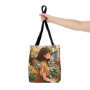 Girl and Flower Shop Tote Bag (AOP)