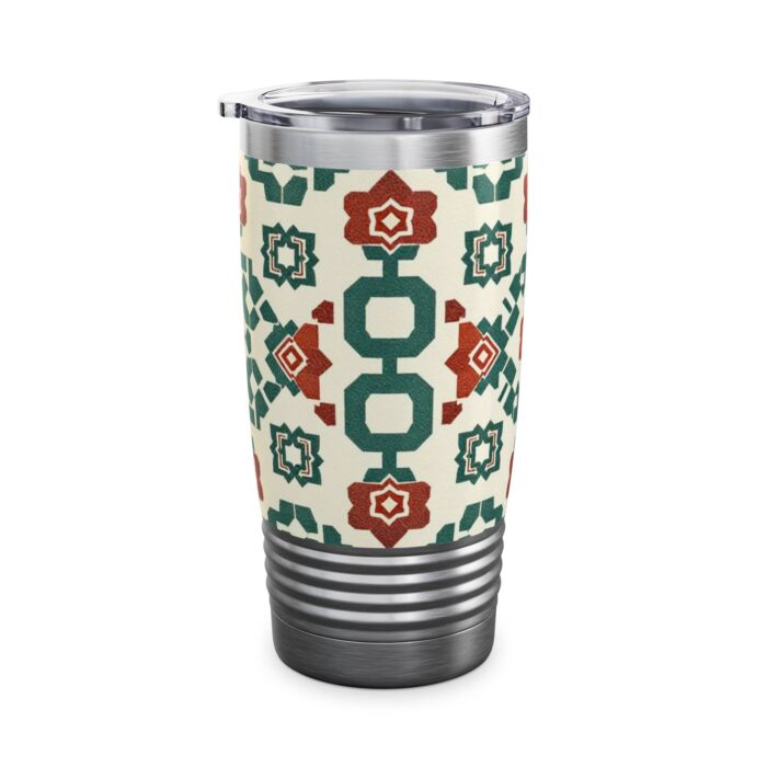 Traditional Korean Geometric Patterns Ringneck Tumbler, 20oz - Image 6