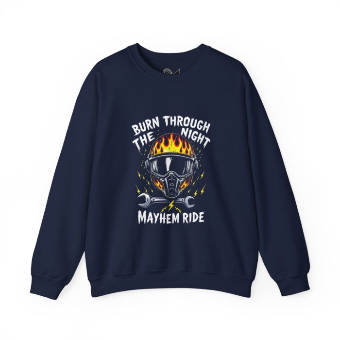 Burn through the night Unisex Heavy Blend™ Crewneck Sweatshirt - Image 9