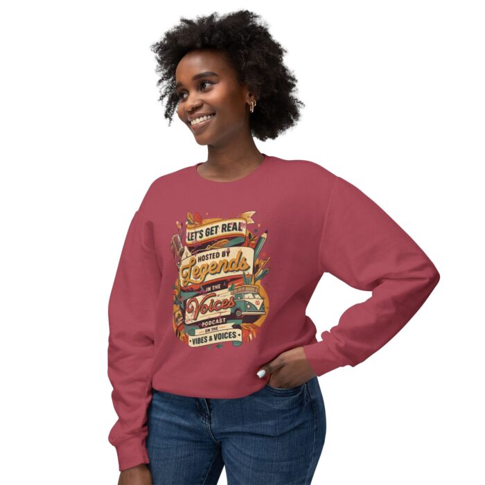 Let's get real Unisex Lightweight Crewneck Sweatshirt - Image 27