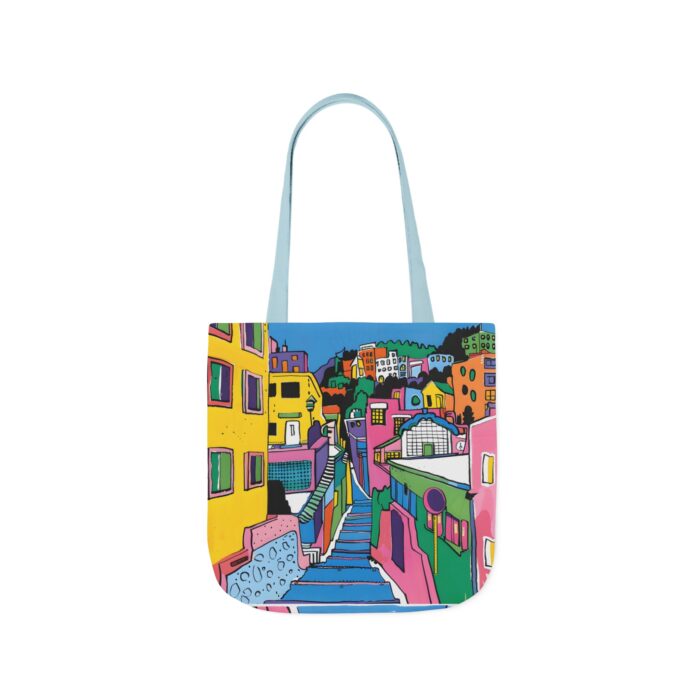 The hillside village in Korea Canvas Tote Bag, 5-Color Straps - Image 29