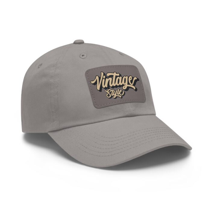 Vintage style Hat with Leather Patch (Rectangle) - Image 22