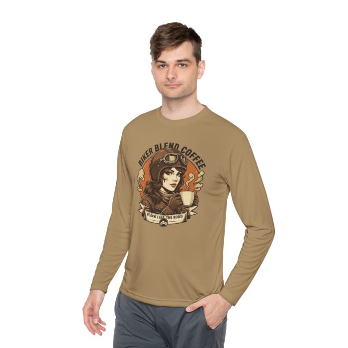 Bike blend coffee Unisex Lightweight Long Sleeve Tee - Image 15