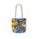 The hillside village in Korea Canvas Tote Bag, 5-Color Straps
