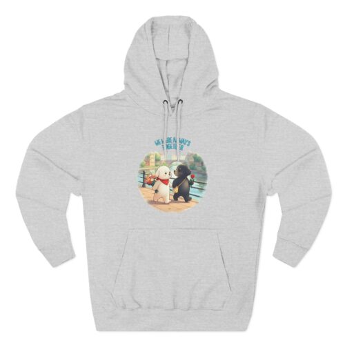 Always together Three-Panel Fleece Hoodie