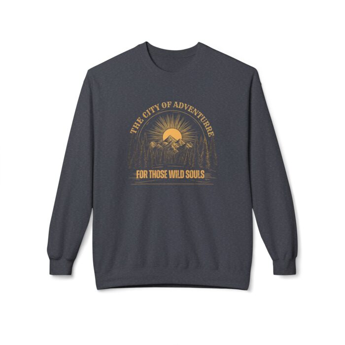 The city of adventure Unisex Midweight Softstyle Fleece Crewneck Sweatshirt - Image 13
