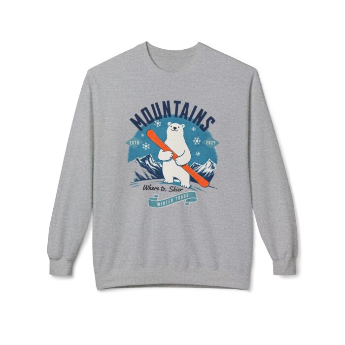 Mountains Unisex Midweight Softstyle Fleece Crewneck Sweatshirt - Image 13