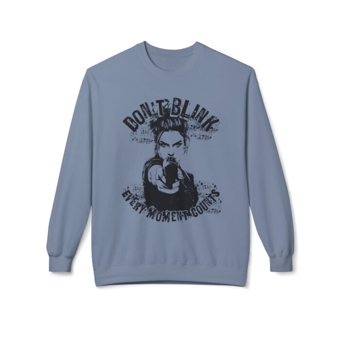 Don't Blink Unisex Midweight Softstyle Fleece Crewneck Sweatshirt - Image 9