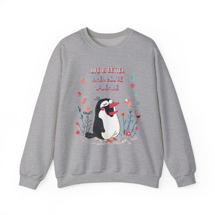 Life is better when you're laughing Unisex Heavy Blend™ Crewneck Sweatshirt - Image 9
