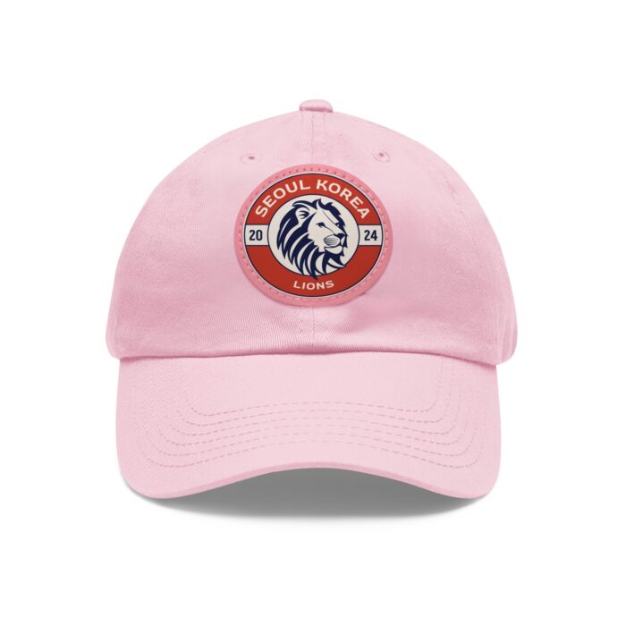 Seoul Korea Lions Hat with Leather Patch (Round) - Image 37