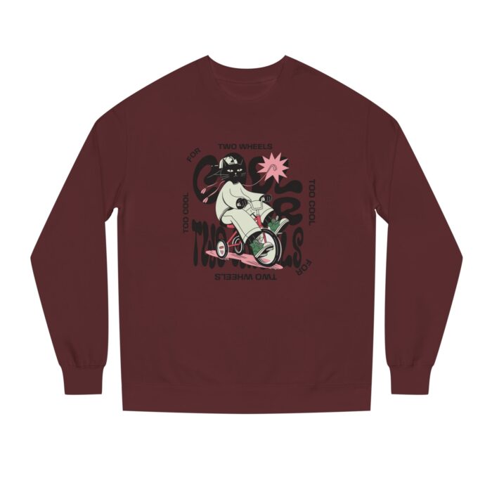 Too cool for two wheels Unisex Crew Neck Sweatshirt - Image 17