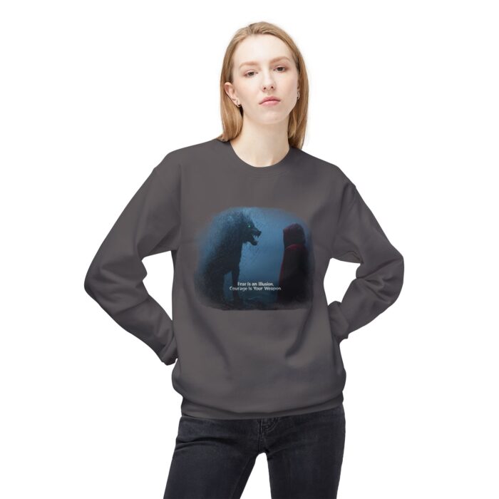Fear is illusion Unisex Midweight Softstyle Fleece Crewneck Sweatshirt - Image 7