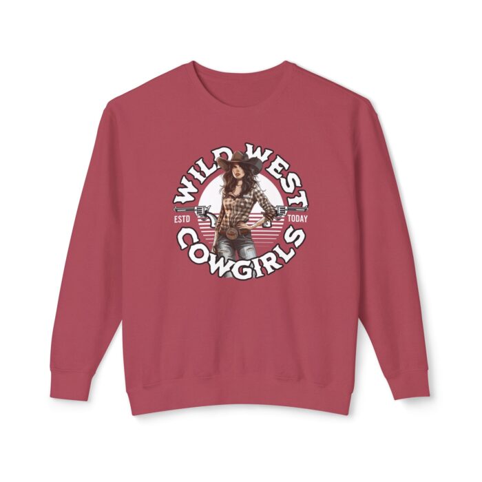 Wild West Cowgirls Unisex Lightweight Crewneck Sweatshirt - Image 33