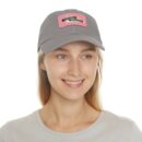 Elegantly wasted Hat with Leather Patch (Rectangle)