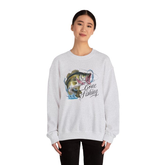 Gone Fishing Unisex Heavy Blend™ Crewneck Sweatshirt - Image 4