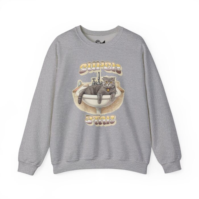 Star cat Unisex Heavy Blend™ Crewneck Sweatshirt - Image 13