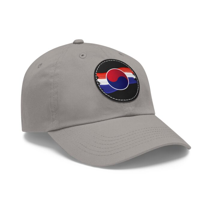 Korean Flag Hat with Leather Patch (Round) - Image 34