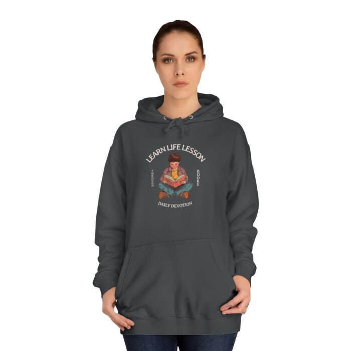 Through books Unisex College Hoodie - Image 12