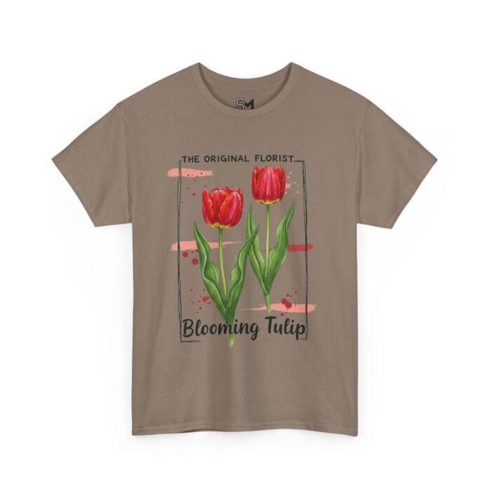 Blooming Tulip Unisex Heavy Cotton Tee - Image 15
