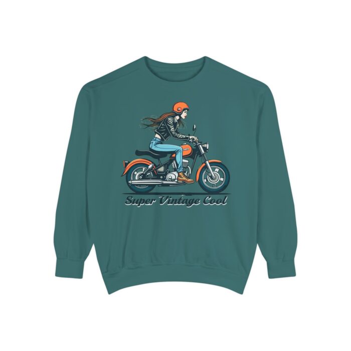 Super vintage cool Unisex Garment-Dyed Sweatshirt - Image 17