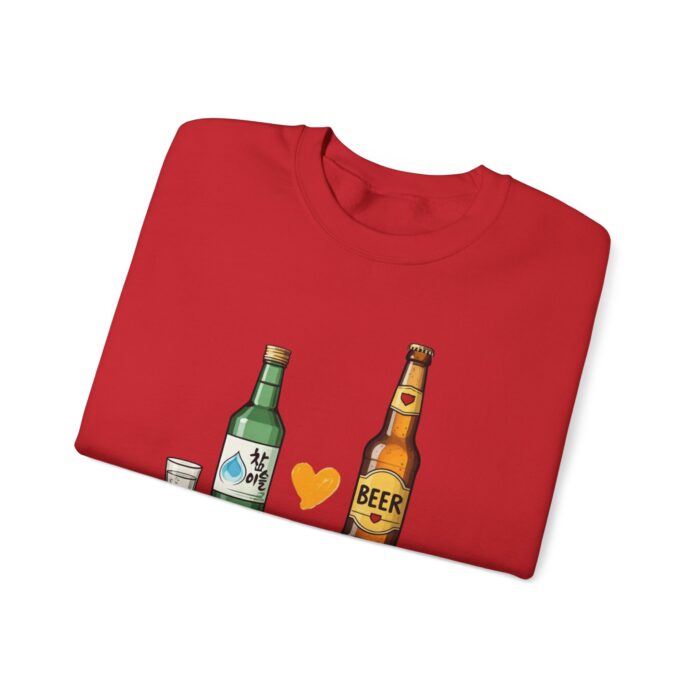 Soju + Beer = Love Unisex Heavy Blend™ Crewneck Sweatshirt - Image 55