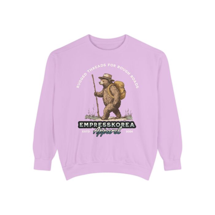 Rugged threads for ruff roads Unisex Garment-Dyed Sweatshirt - Image 41