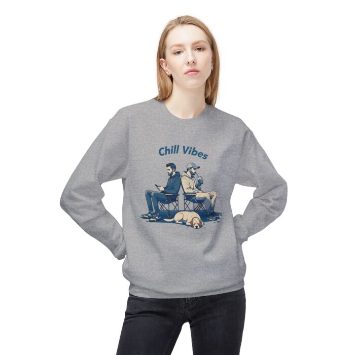 Chill Vibes Unisex Midweight Softstyle Fleece Crewneck Sweatshirt - Image 15