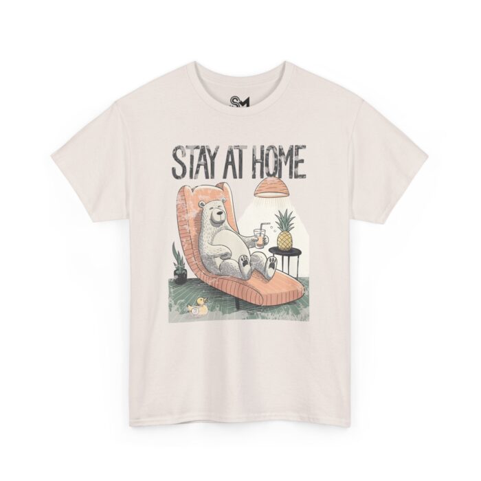 Stay at home Unisex Heavy Cotton Tee - Image 15