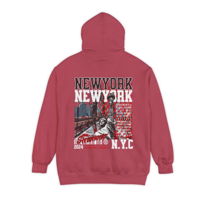 New York Streetwear Unisex Garment-Dyed Hoodie - Image 30