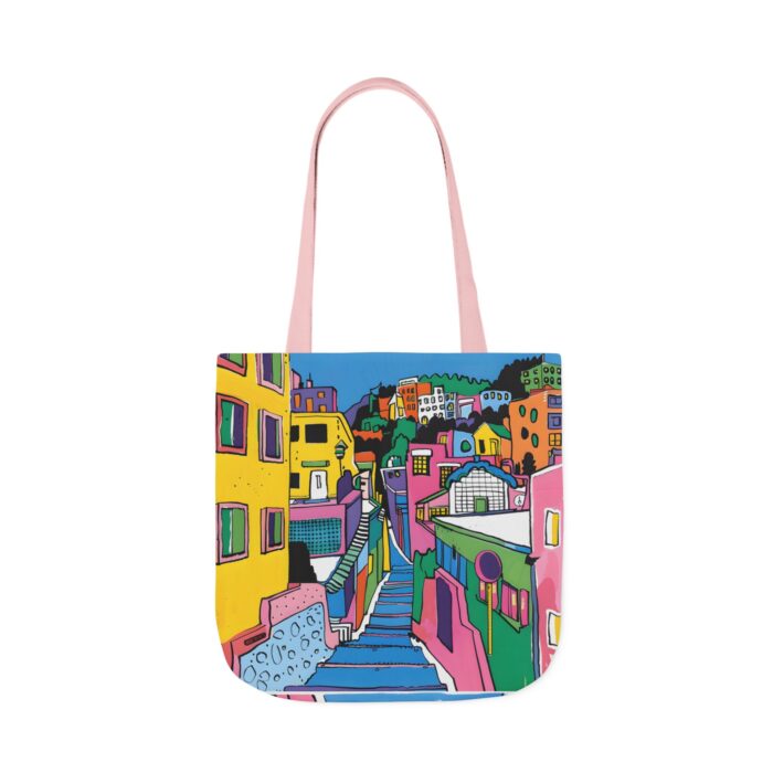 The hillside village in Korea Canvas Tote Bag, 5-Color Straps - Image 53