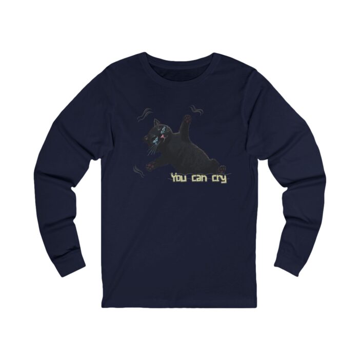 You can cry Unisex Jersey Long Sleeve Tee - Image 13